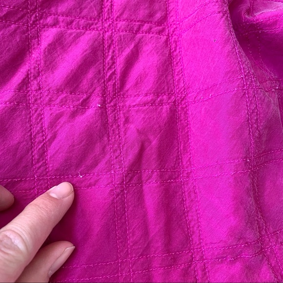 Vintage Bocoo Hot Pink 100% Silk Jacket 1980s 1990s Size Medium - Picture 13 of 15